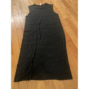 NWOT Alternative, women's athletic grey sleeveless midi dress size large